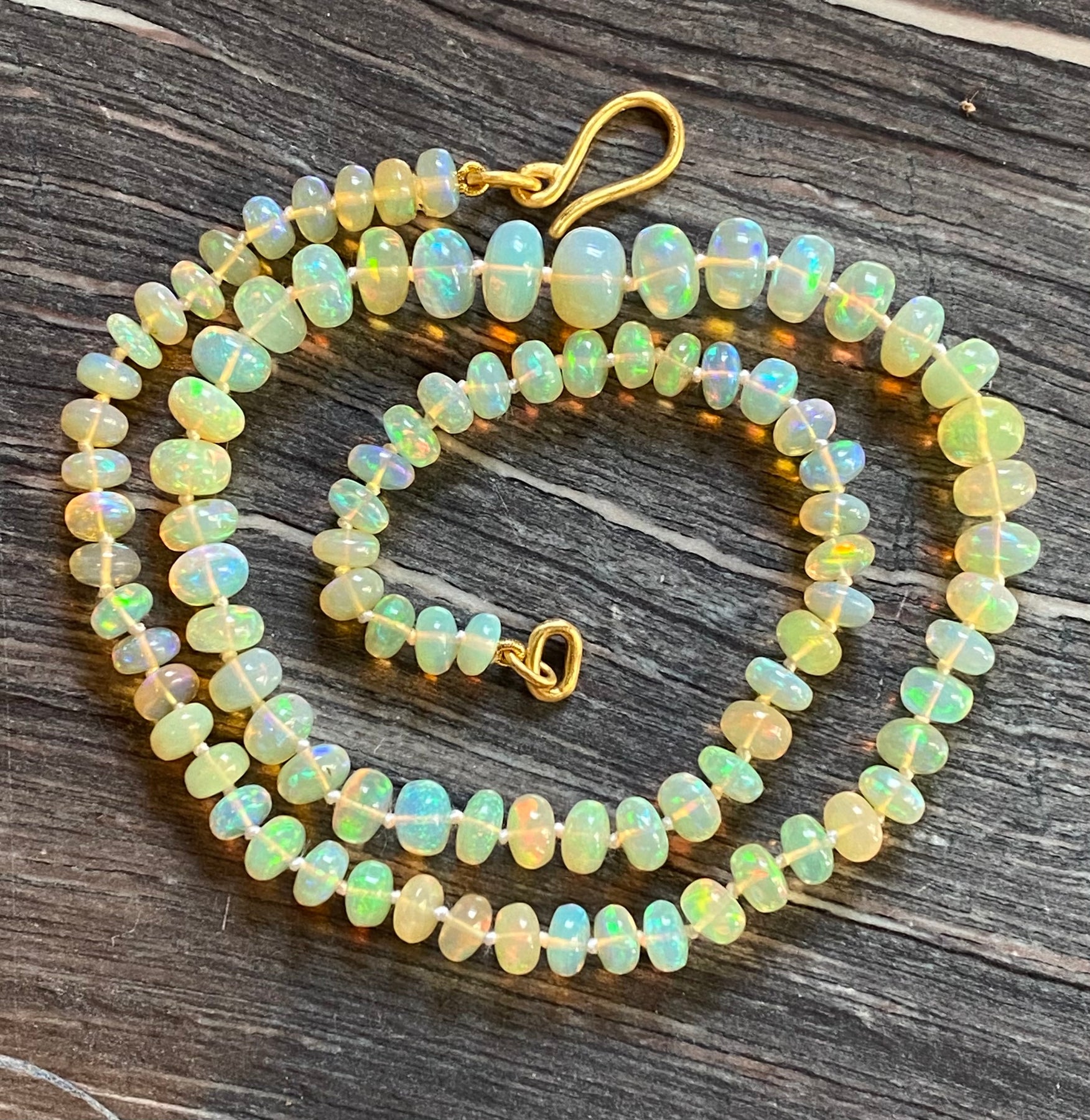 Opal bead necklace – Stephanie Albertson Jewelry LLC